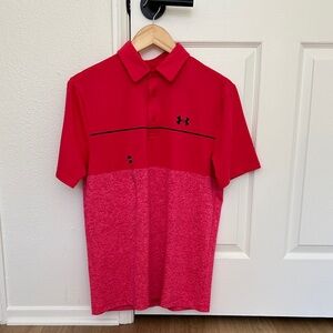 Under Armour Men's Playoff 2.0 Golf Polo  Pink